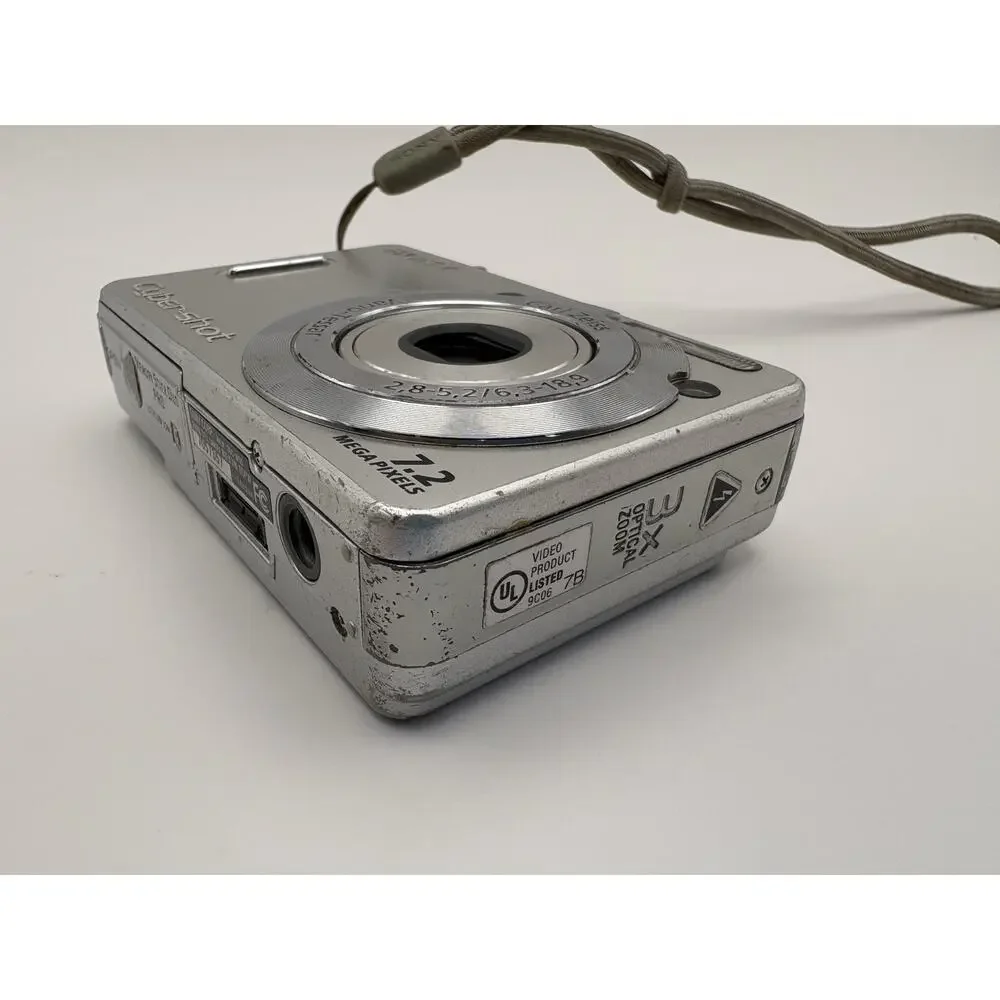 Sony Cyber-shot Digital Camera DSC-W55 7.2MP Silver 3x Zoom